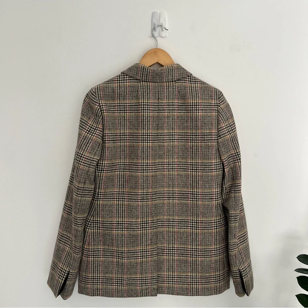 J. Crew Somerset Blazer in Glen Plaid English Wool Tailored Fitted | women’s 6T - Picture 3 of 15